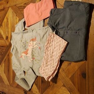 Carter's 4 pc outfits size 4t Mix & Match 2 tops & 2 leggings